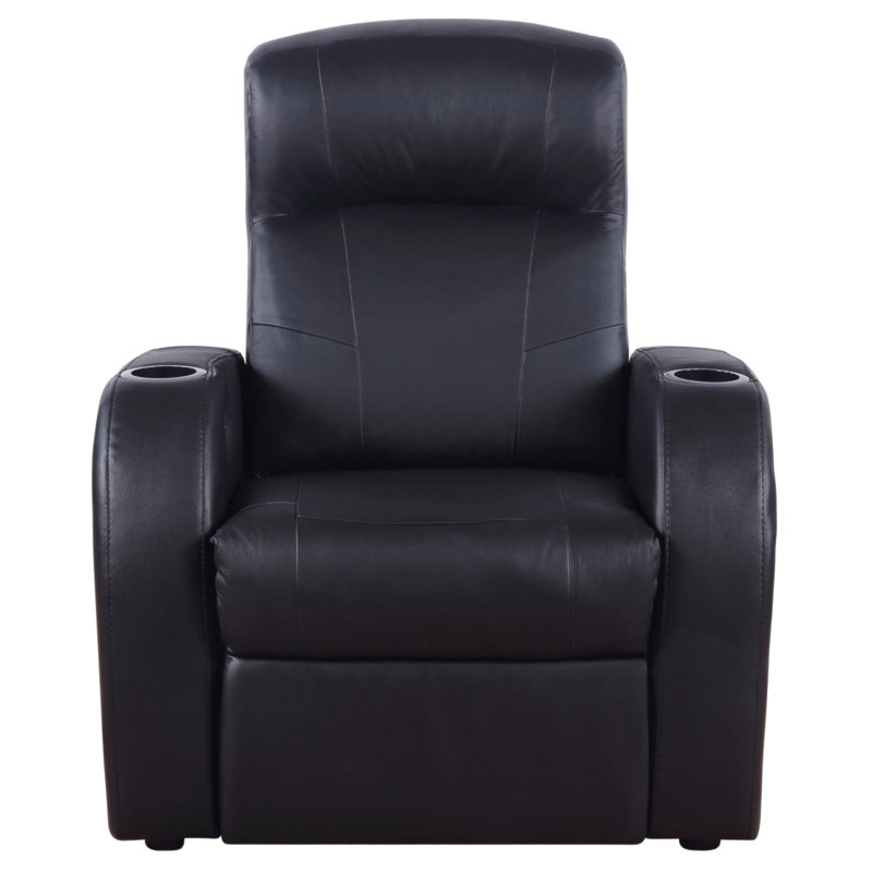 Upholstered Recliner With Cup Holder