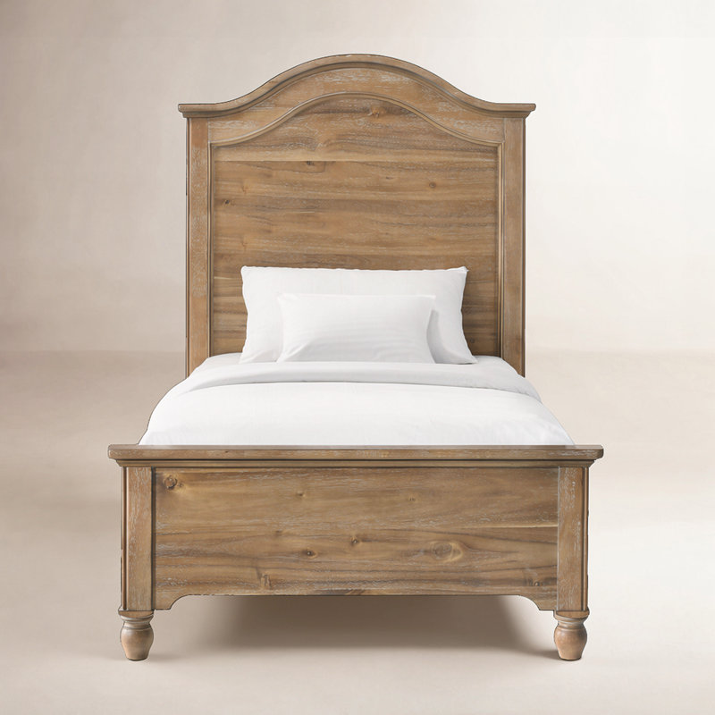 Lit complet en bois Edan Highland Farmhouse, Lit simple