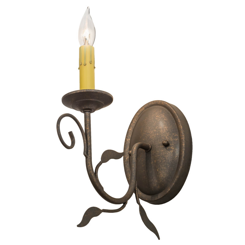 Bordeaux 1 - Light Candle Wall Light, Gilded Tobacco