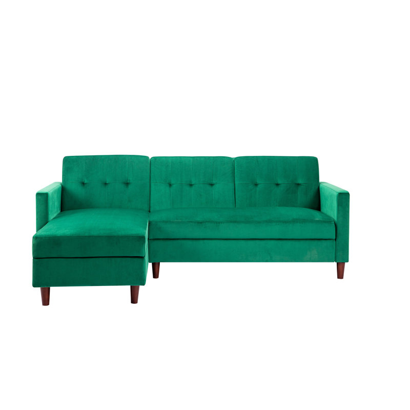 Comeaux 3 Seater Velvet Sofa Bed