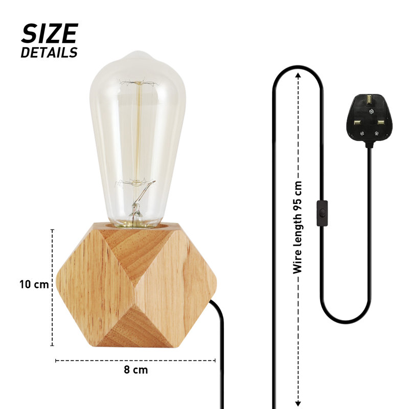 Alta Adjustable Solid Wood Architect Lamp Lamp, Yes