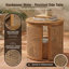 Table d'appoint et table de bout ronde en bois d'acacia