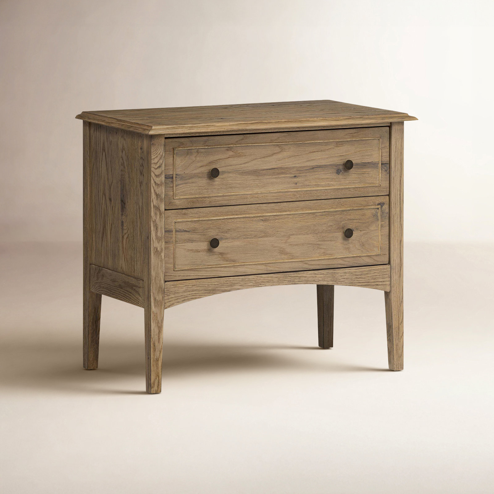 Kipp Oak Nightstand, Light Brown