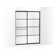 Elate Tall Sliding Shower Door, 75-1/2-In H X 56-1/4 - 59-5/8-In W, With Heavy 5/16-In Thick Crystal Clear Glass With Rectangular Grille Pattern