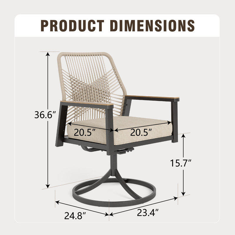 Kerrie Outdoor Dining Armchair With Cushion