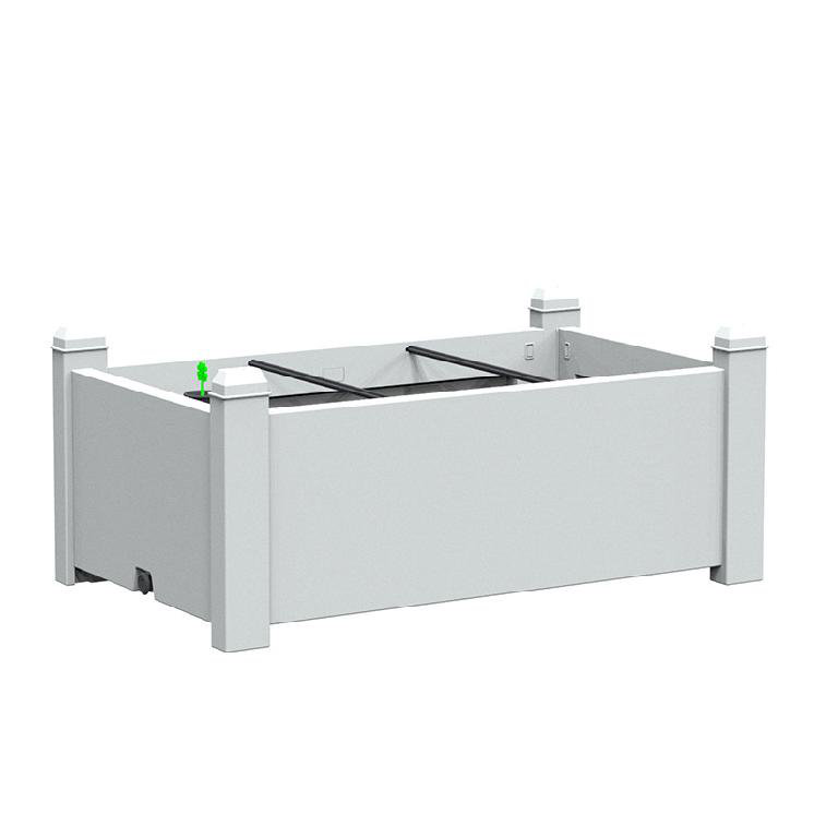 Modern Raised Garden Bed Planter with 53L Capacity & 9L Water Storage - Indoor/Outdoor Use