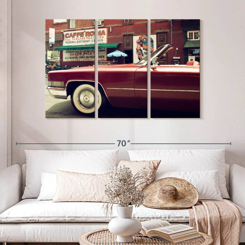 Rouge Mehar Cadillac, H 32 po x l 50 po
