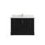 Meuble-lavabo simple autoportant 48 po avec plateau en quartz Alys