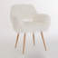 Fauteuil rembourré avec pieds en métal