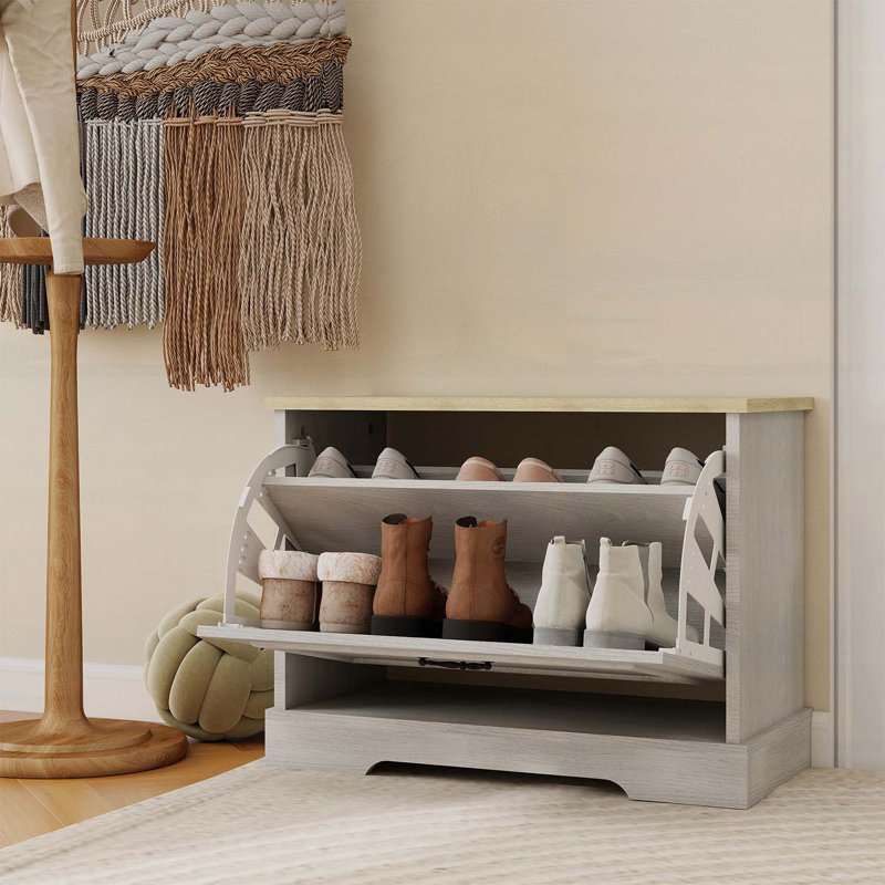 Banc de rangement pour chaussures pour vestibule, couloir ou chambre à coucher