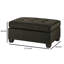 Repose-pieds touffeté Irven-33487379