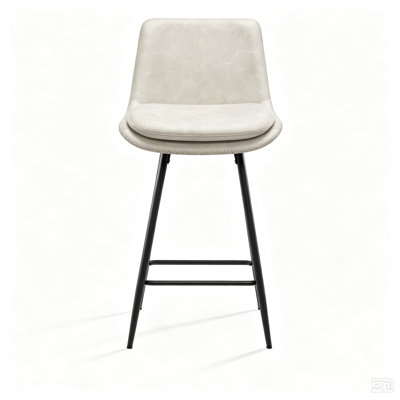 Tabouret de comptoir H 32 po avec structure en métal Hambrook