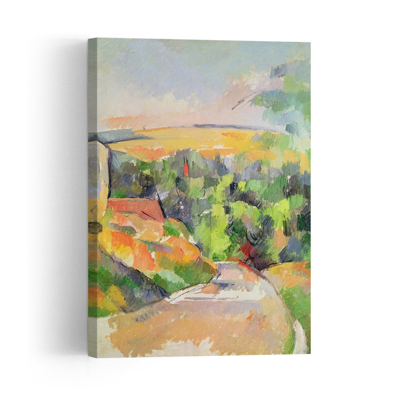 Le virage sur la route, 1900-1906, paysage abstrait contemporain, estampe murale d'été, H 18 po x l 12 po