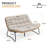 Lelsie 53.15" Wide Patio Loveseat-1536142031