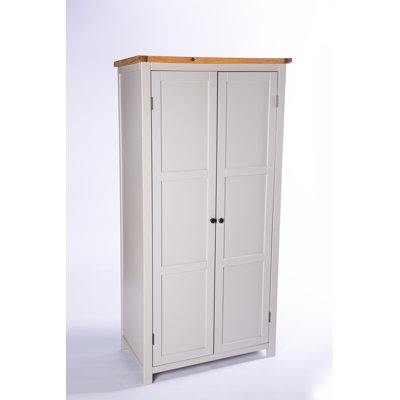 Tenbury 2 Door Solid + Manufactured Wood Wardrobe