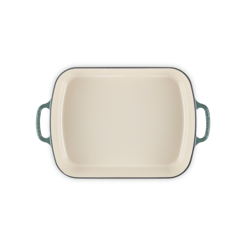 Le Creuset Signature Cast Iron Rectangular Roaster, 5.25Qt., Artichaut, Artichaut