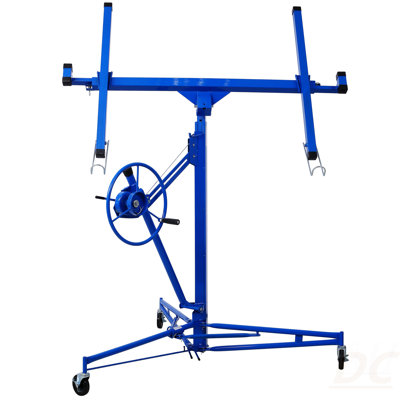 Drywall Panel Hoist Drywall Lift Rolling Panel Hoist Jack Lifter 16Ft Blue Color