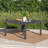 Grey 64" Square Outdoor Table - On Iron Support Frame Dining With Base-1412669854
