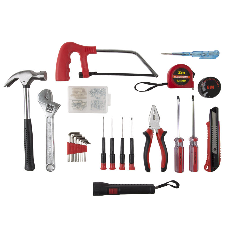 Stalwart Household Hand Tools, 65 Piece Tool Set  - Set Includes Hammer, Screwdriver Set and Pliers
