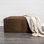 Repose-pieds carré en cuir véritable de 36 po Marais