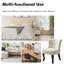 Chaise d'appoint à oreilles rembourrée en velours Grenier-1703806752