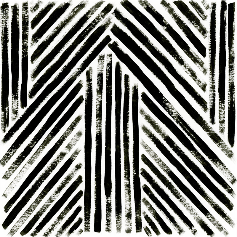 Concentric Ink II by June Erica Vess - Wrapped Canvas Print, 30cm H x 30cm W x 3.8cm D