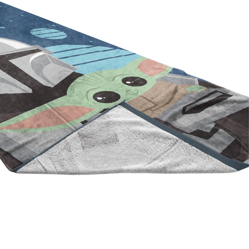 Star Wars Mandalorian He's With Me Beach Towel Standard 100% Cotton