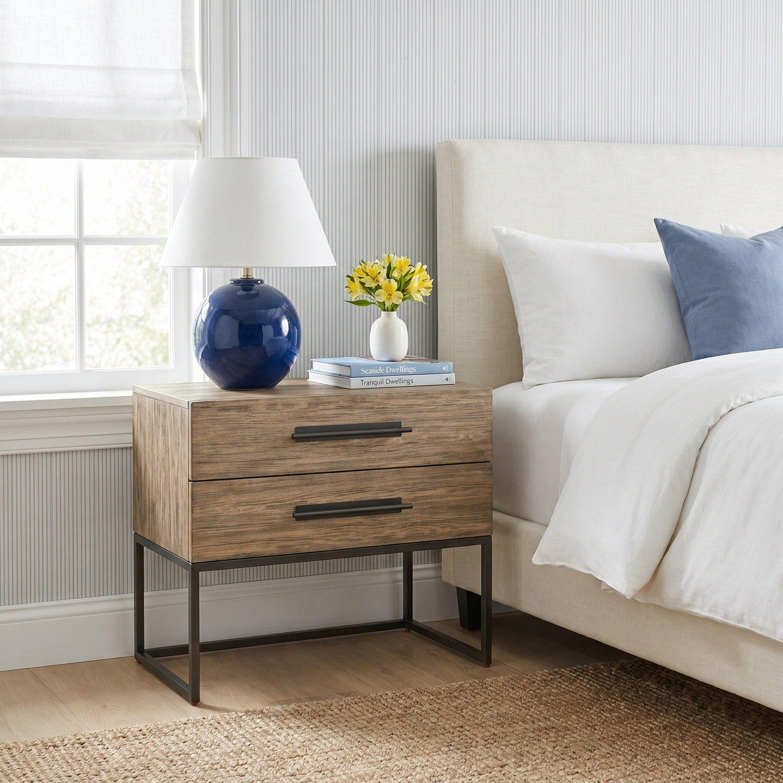 Baxley 34" Oak Nightstand, Brown