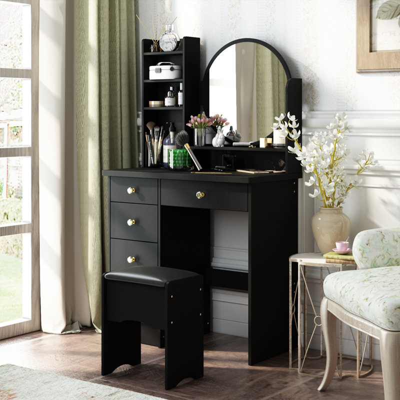 Ensemble de coiffeuse avec rangement solide