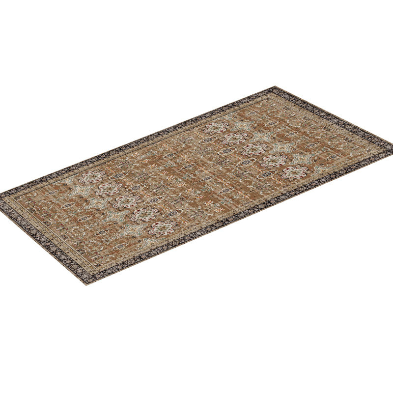 Large Area Rug Anti-Skid Tear-Resistant Floor Mat Vintage Brown Green, Rectangle 9' x 12'