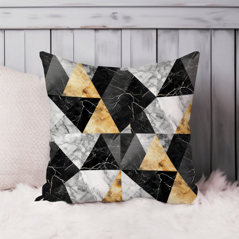 Abstract Geode Shapes XVI Modern, 18"H x 18"W