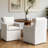 Shaune Upholstered Armchairs with Solid Wood Legs