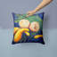 Coussin décoratif intérieur/extérieur en peluche de cou traversée-14983277