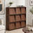 9-Cube Storage Bookcase with Flip Doors