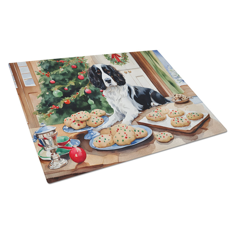 Planche à découper en verre English Springer Spaniel