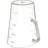 Carlisle Food Service Products 1 -Piece Plastic Stainless Steel Liquid Measuring Cups