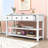 Exton Mid-Century Console Table with Storage Drawers and Open Shelves-325628263