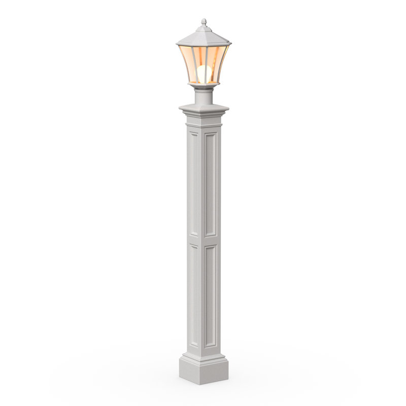 Liberty 72" H Post W/Mount, White
