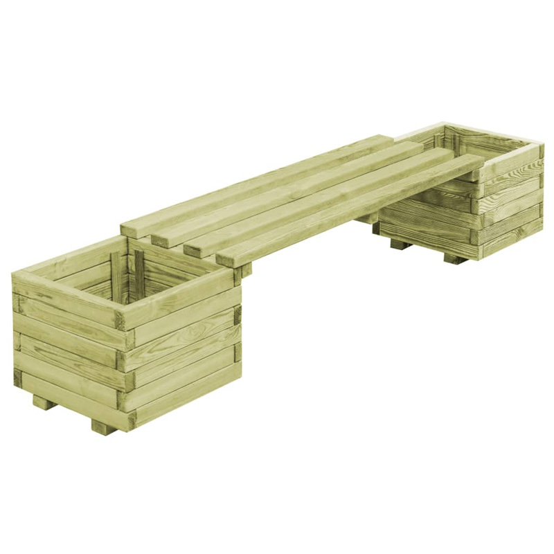 Dunleith Solid Wood Pine Outdoor Bench