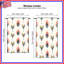 Art Deco Floral Motif Window Curtains, Floral Sheer & Blockout Curtains - 1 Panel-764137032-764137033