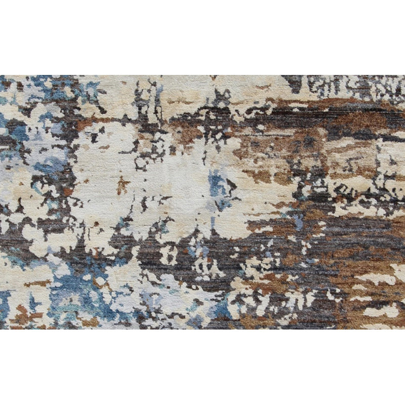 Geometric Hand Knotted 119cm X 178cm Area Rug