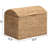 Heavy-duty Water Hyacinth Wicker Storage Trunk with Metal Frame and Arch Lid