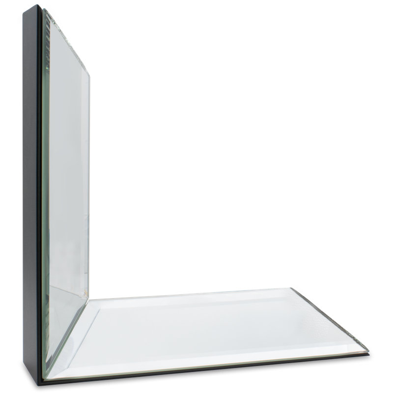 Text 3 Abstract - Single Picture Frame Print, Bevelled Mirror, 195.58 cm H x 144.78 cm W