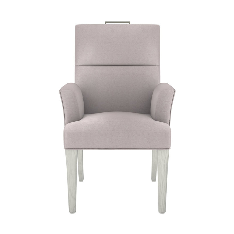 Thom Filicia Home Fabric Tight Back Arm Chair, Casa Blanca, Nadia Linen