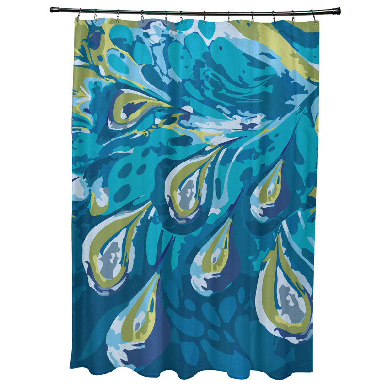 Rideau de douche Garett, Turquoise
