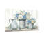 Arrangement floral de plantes et de fleurs avec des roses bleues et blanches-1250557609
