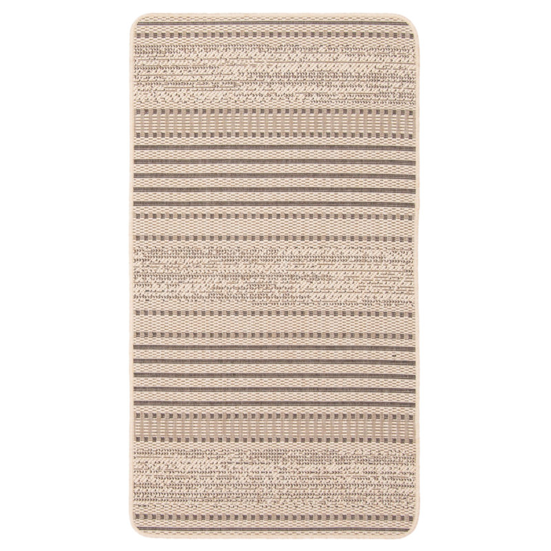 Bralynn Striped Indoor / Outdoor Rug, Rectangle 4'4" x 6'5"