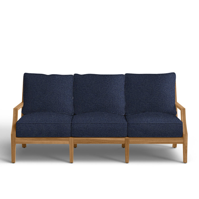 Haley Teak Outdoor Lattice Back Sofa