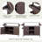 Leokadia Outdoor Farmhouse Kitchen Island with Stainless Steel Top-1335408083