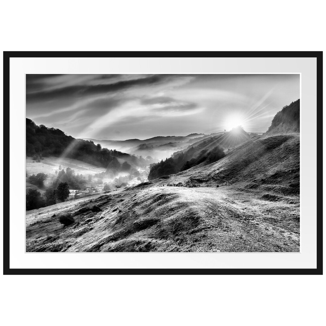 Gerahmtes Poster Berglandschaft